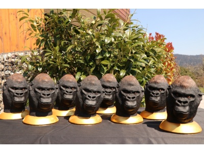 sculpture-gorilles-catus-platre