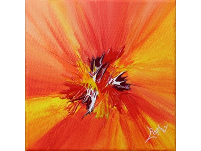 tableau-abstrait-peinture-acrylique-aurantiacus