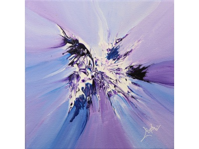 tableau-abstrait-peinture-acrylique-violette-