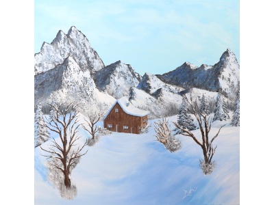 tableau-paysage-peinture-acrylique-summum-chalet-chemine2