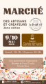 Affiche marché artisanal 9 et 10 Mai format story